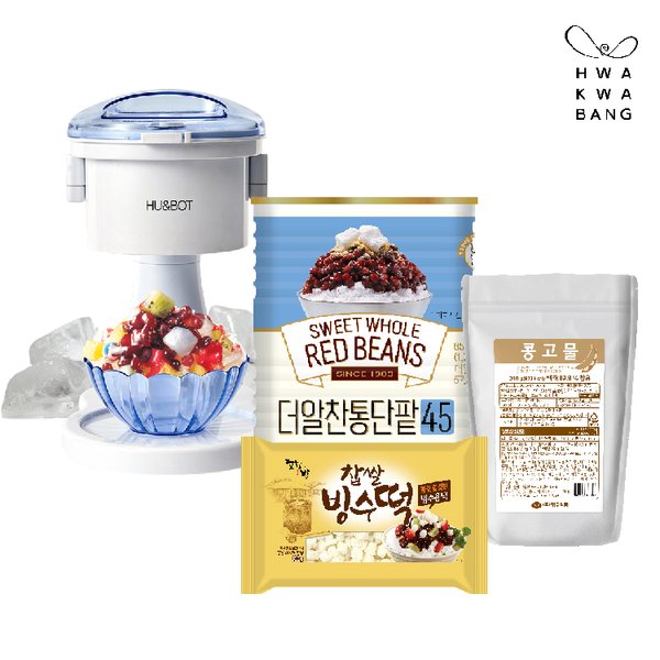 초코팥빙수세트 밤팥빙수, 초코시럽, 빙수떡 1800G 썸네일 2