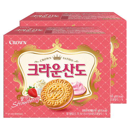 크라운산도 딸기 232G 썸네일 2