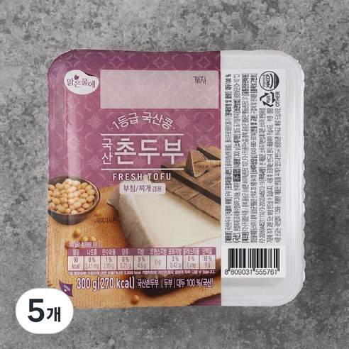 콩이고소한 촌두부 300g 썸네일 2