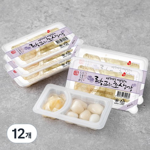 (주)주비푸드 아삭아삭 새콤달콤한 락교와 초생강 60G x 1EA 썸네일 2