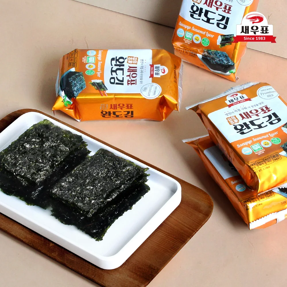 해송식품 팔도강산 포도씨유로구운김 도시락김(4g x 9P) 썸네일 2
