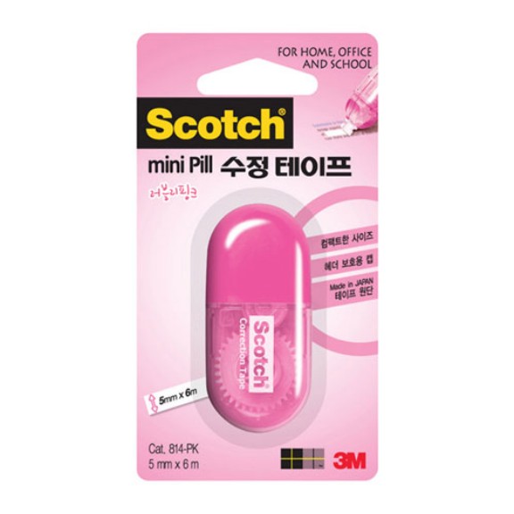 3M/수정테이프(미니필)/러블리핑크/5mm*6m 썸네일 2