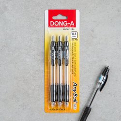 유성펜/애니볼/0.5mm/흑색 썸네일 2