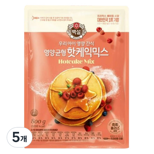 씨제이제일제당(주) 백설 백설 핫케익믹스 800G x 1EA 썸네일 2
