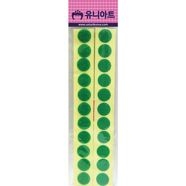 원형찍찍이 20mm 초록 썸네일 2