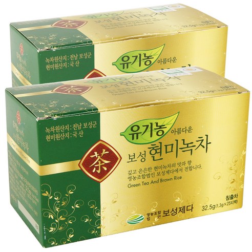 와이즐렉 내몸사랑 보성산 유기농 현미녹차 100티백 썸네일 2