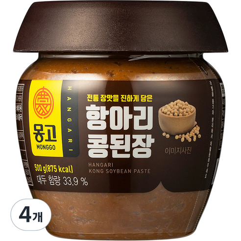 몽고백된장 대두20%, 소맥분22% 4KG 썸네일 3