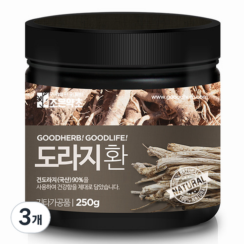도라지환 도라지90%, 찹쌀5%, 검정콩5% 280G 썸네일 2