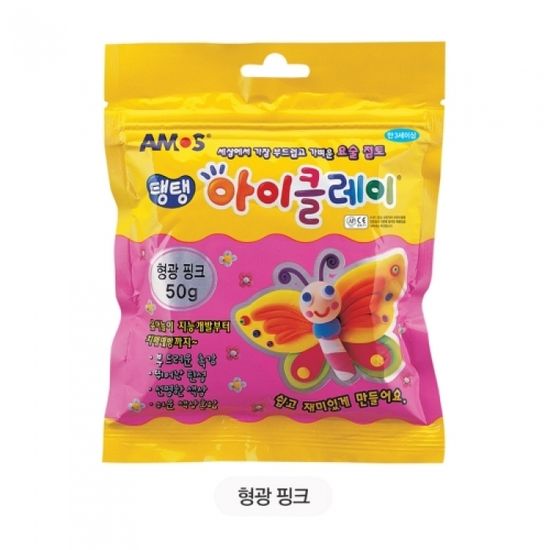 탱탱아이클레이 형광핑크(50g) 썸네일 3