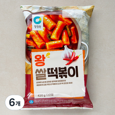 왕왕 쌀떡볶이 쌀92% 600G 썸네일 2