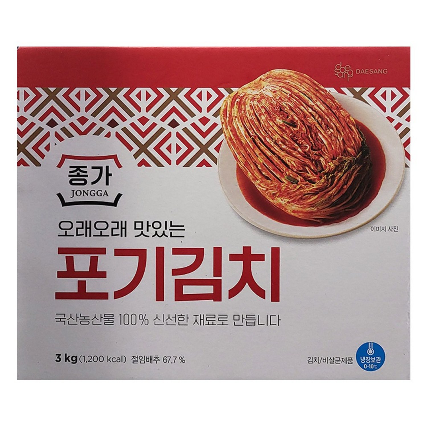 한국 종가집 포기김치3.7kg 3700G 썸네일 3