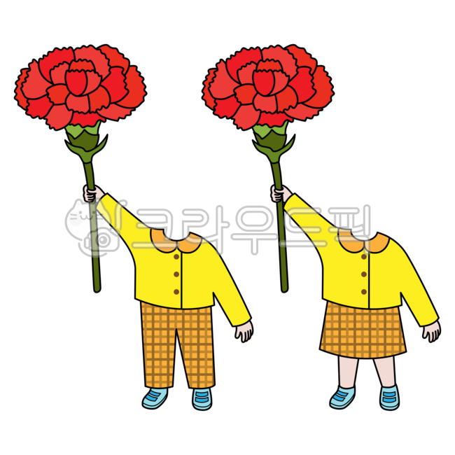 카네이션카드 귀여운배꼽인사 썸네일 3