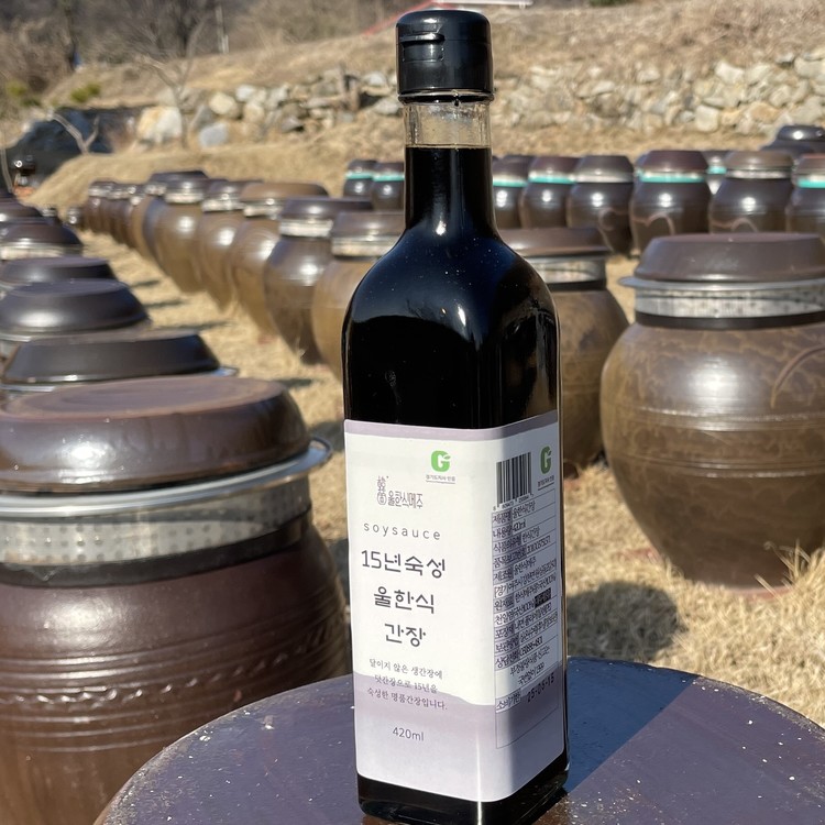 운장식품 메주콩9회죽염간장 420ml 썸네일 2