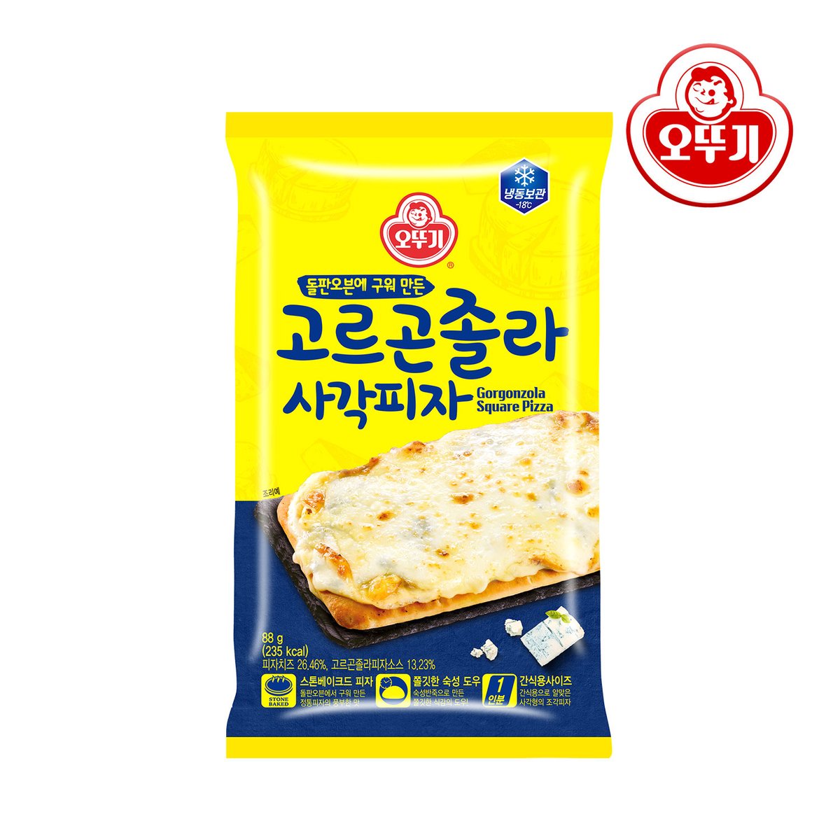 (주)지지푸드 피자뗄리아 쌍둥이한입피자 고르곤졸라 56G x 2EA 썸네일 3