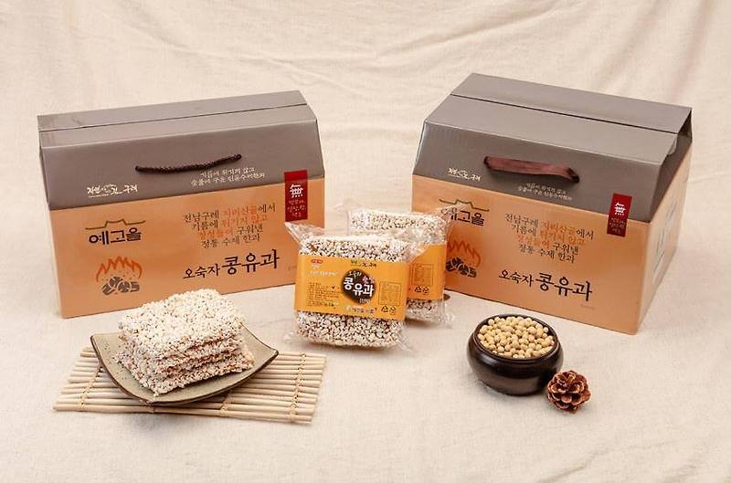 송화식품 해남한과 콩유과 300G x 1EA 썸네일 2