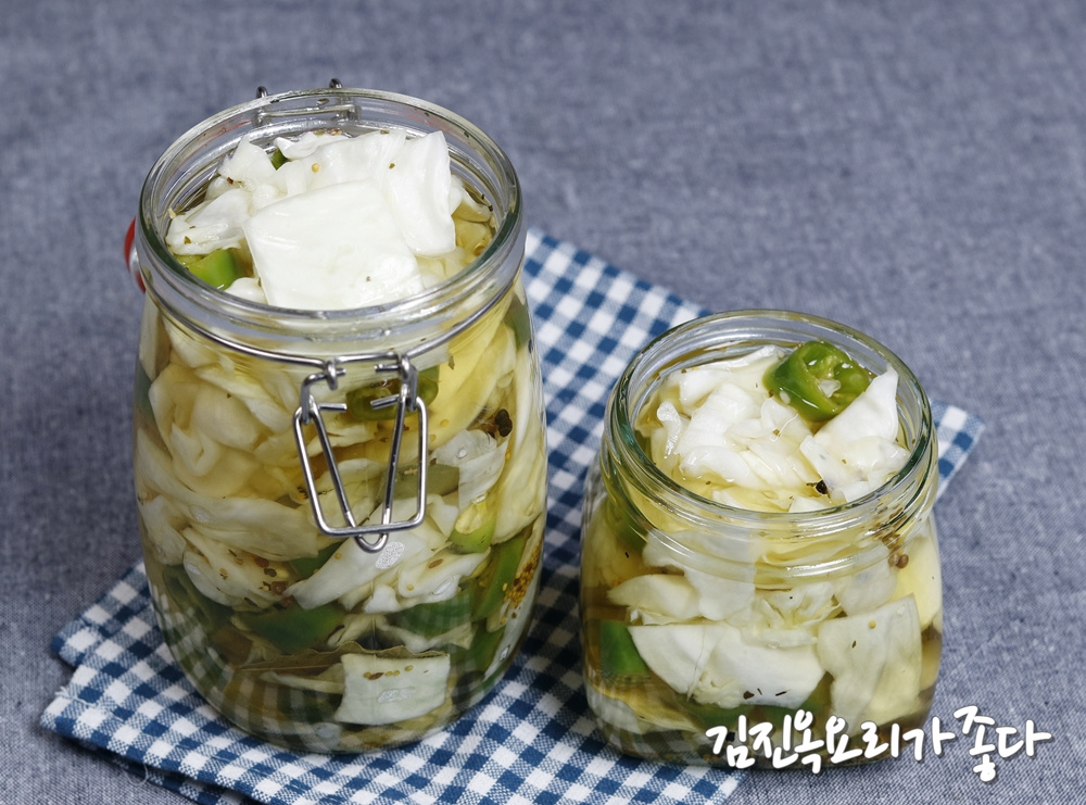 새미찬) 양배추피클1kg 썸네일 2