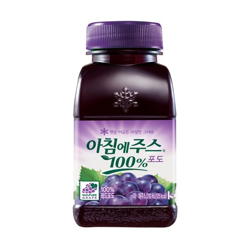 서울우유 아침에주스 100% 포도 210ml*2 썸네일 2