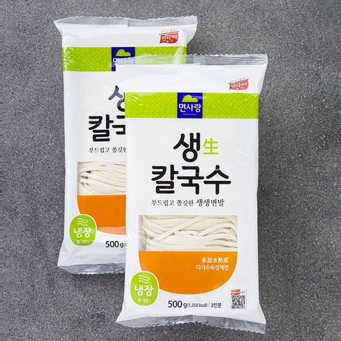 생수타칼국수 4인분 600G 썸네일 2