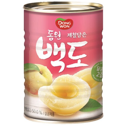 (주)금한 백도통조림 400G x 1EA 썸네일 2
