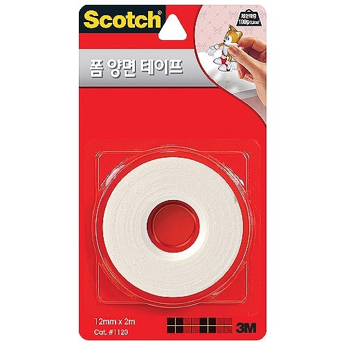 3M/양면테이프/폼(300g)/12mm*2m/1120 썸네일 2