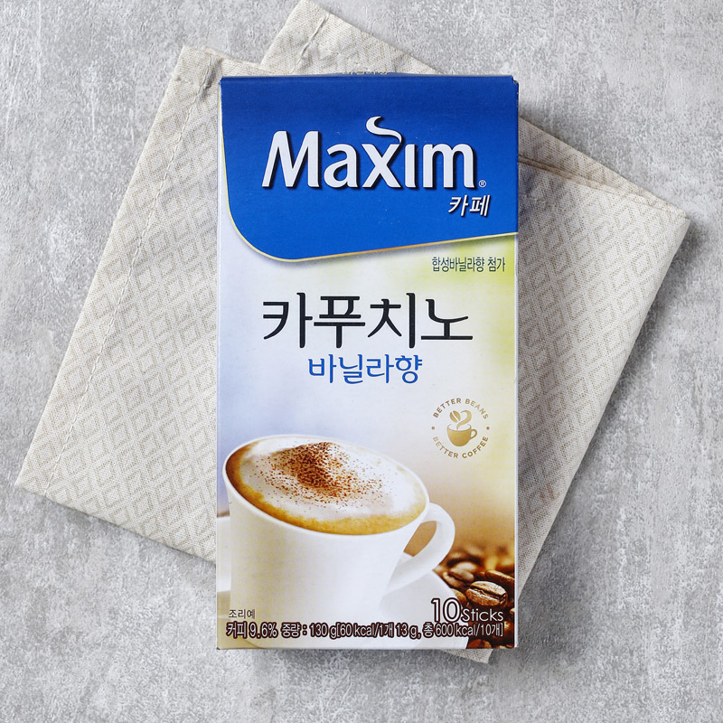 맥심 카페 카푸치노 바닐라 300g 썸네일 2