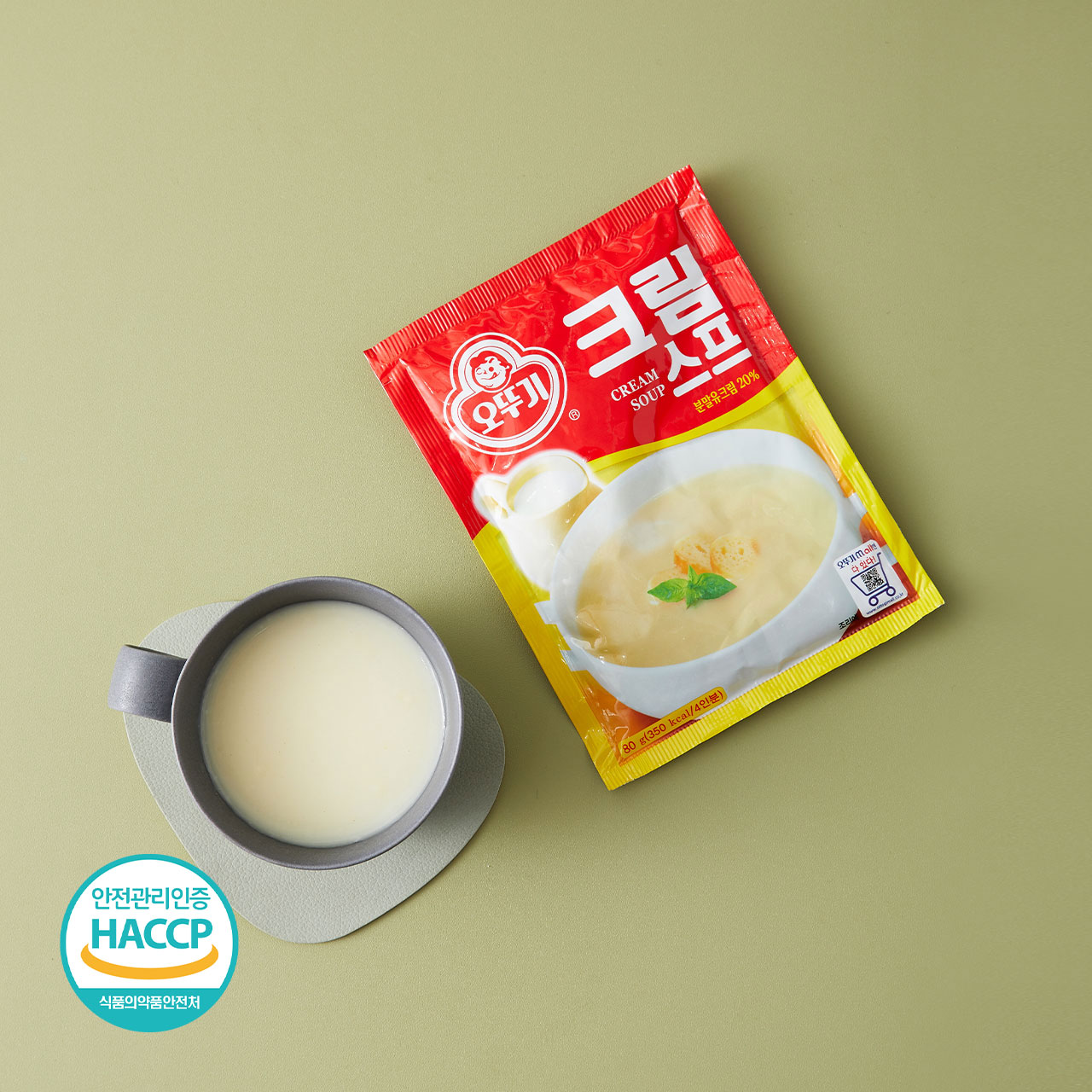 오뚜기 컵스프단호박크림(18G*3)54G - PAPER BOX 썸네일 2