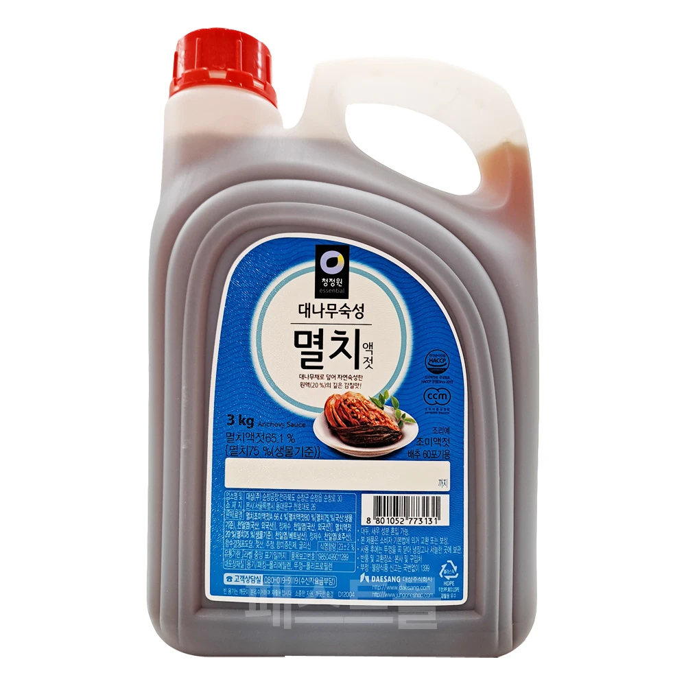 청정원멸치액젓골드 3KG 썸네일 3