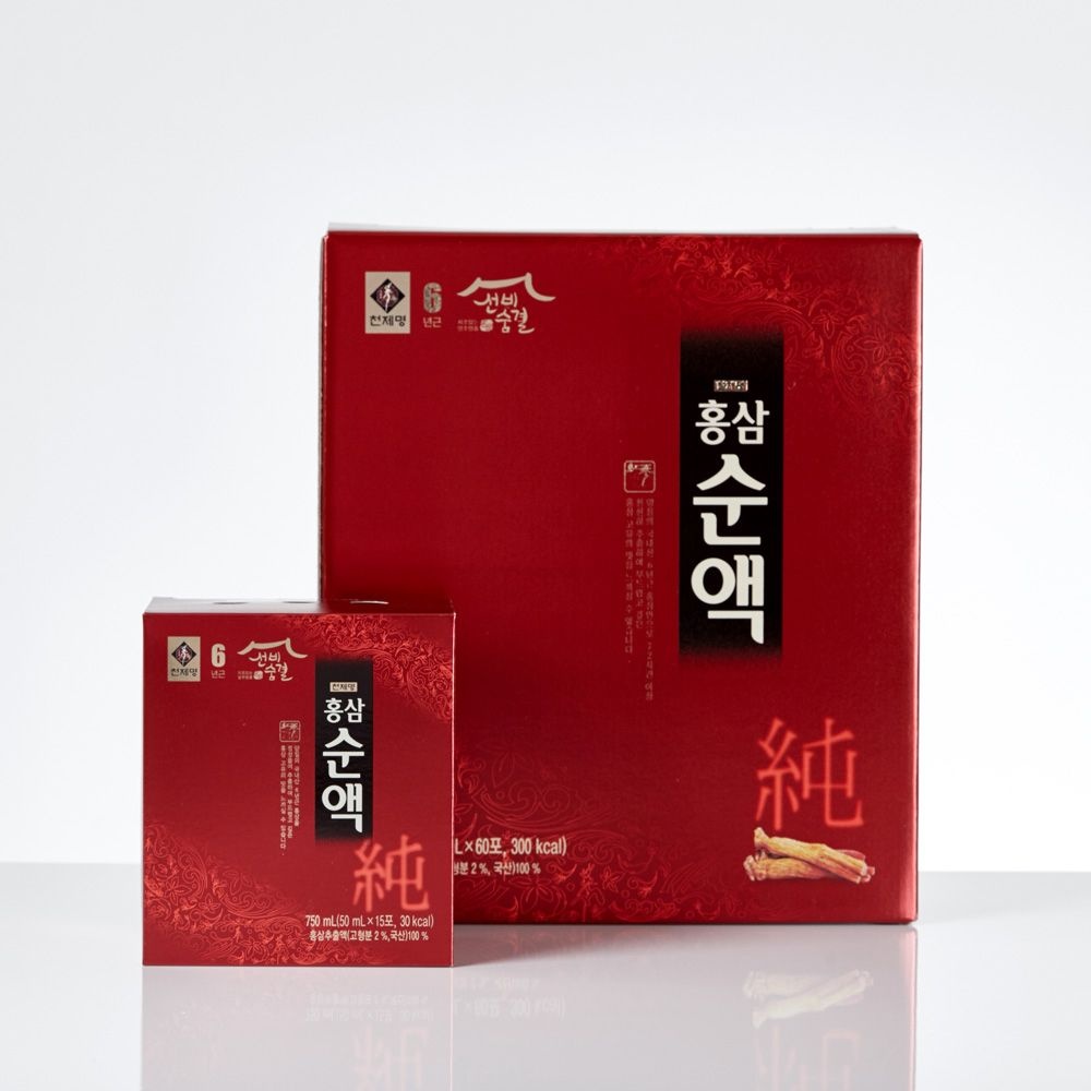 홍천6년근인삼 홍삼순액 80ml 30포 썸네일 3