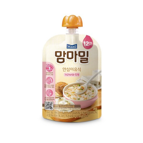매일유업 맘마밀 보글보글 표고버섯 소고기 영양쌀죽 12개월부터 80G x 1EA 썸네일 2