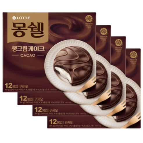 롯데 몽쉘 크림케이크 384g 썸네일 2