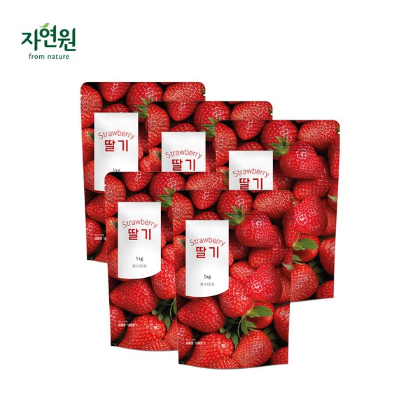 (주)웰팜 자연원 5無음료 딸기 한가득 120G x 20EA 썸네일 2