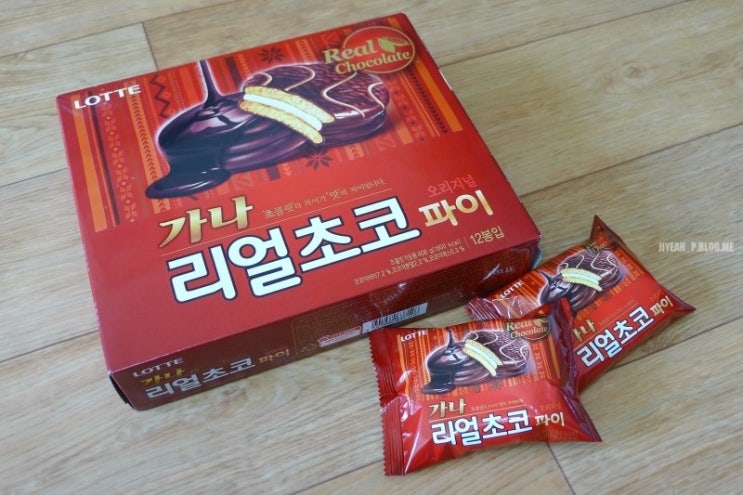롯데 가나 리얼 초코파이 오리지널 408G 썸네일 2