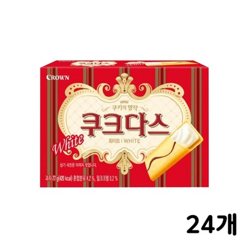 크라운/쿠크다스화이트/77g 썸네일 2