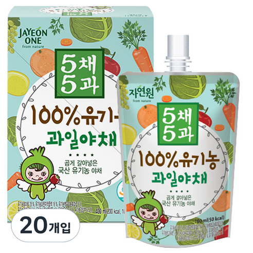 (주)웰팜 자연원 5無 Kids 유기농 과일야채 100G x 5EA 썸네일 2