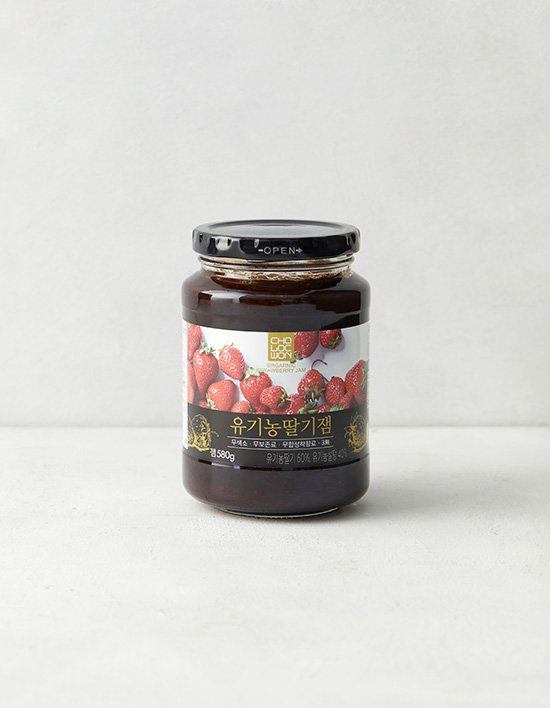 초록원 유기농 딸기잼  580G x 15EA 썸네일 2