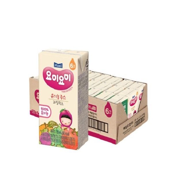매일유업 맘마밀 요미요미 유기농주스 종합과일 125ml  x 3EA 썸네일 2