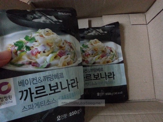 대상(주) 청정원 베이컨&까망베르 까르보나라 스파게티소스 250G 썸네일 2