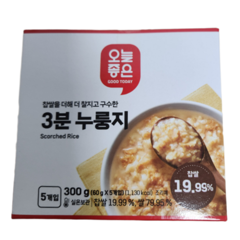 홈플러스좋은상품 고소한누룽지 300g(60g*5) 썸네일 2