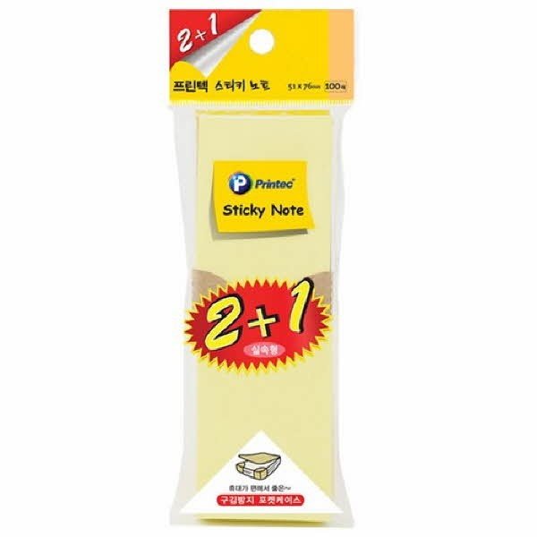 파워스티키노트/연두(51x76)/100매/프린텍 썸네일 3