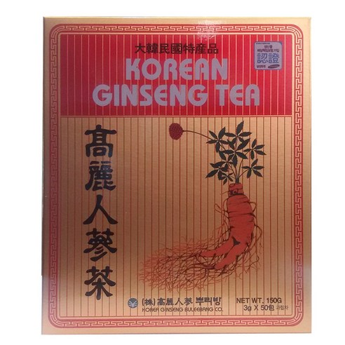 고려인삼연구 홍삼차(3G*50)150G - PAPER BOX 썸네일 2