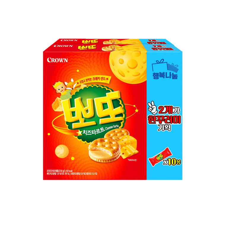 크라운제과 뽀또치즈 161g*12 썸네일 2