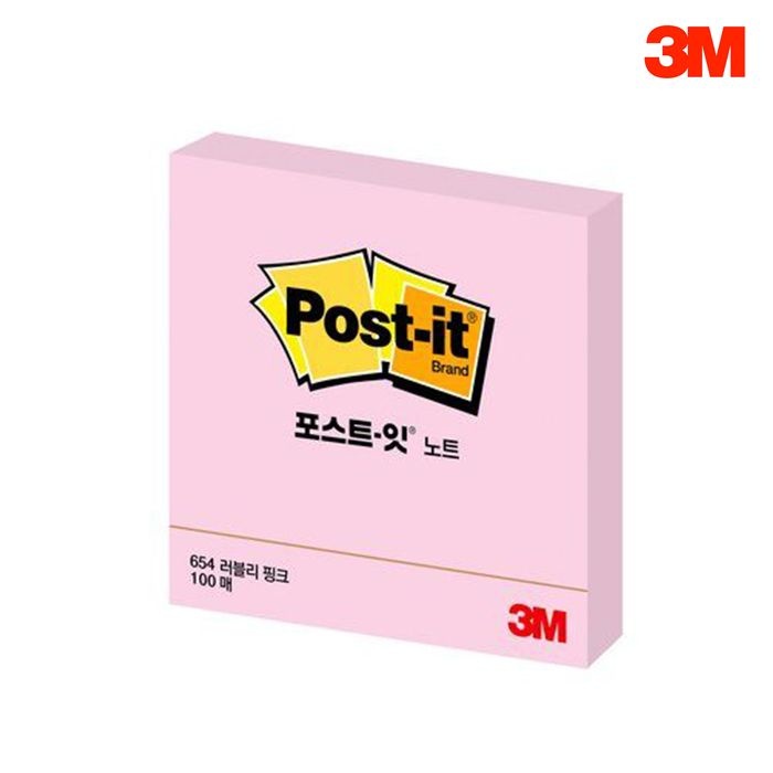 3M/포스트잇/51*76mm/러블리핑크/656 썸네일 3