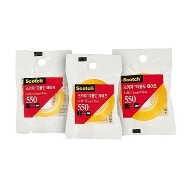 3M/다용도테이프/리필/12mm*20m/550R 썸네일 2