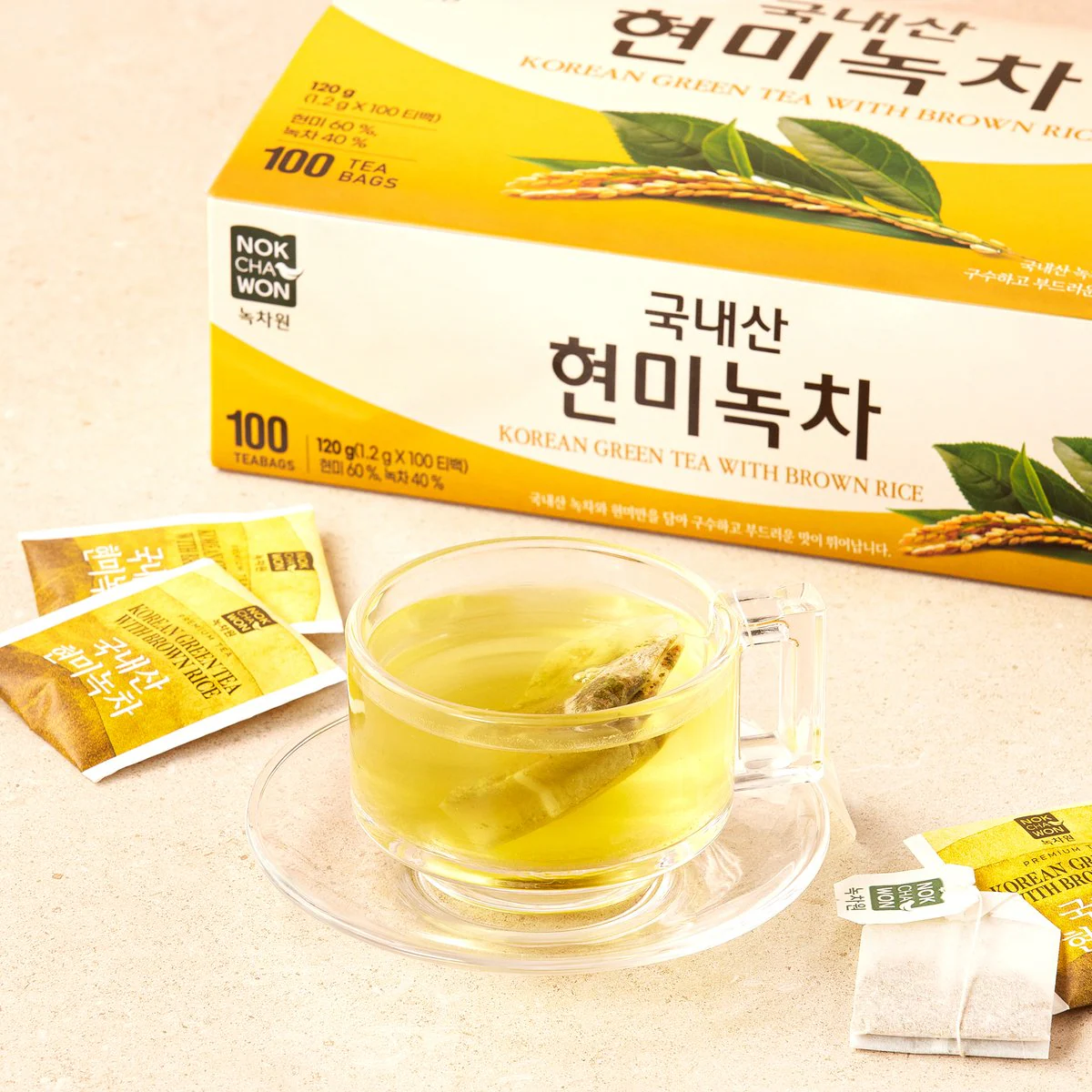 녹차원(주) 와이즐렉 현미녹차 25T(37.5g) 썸네일 2