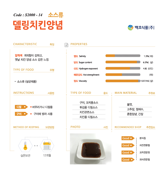 백호식품(주)케이준드레싱150g 썸네일 2