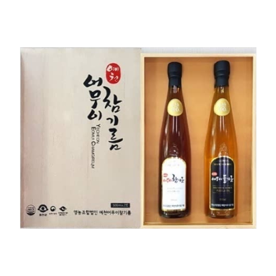 예천어무이참기름 참+참세트(330ml*2) 썸네일 3