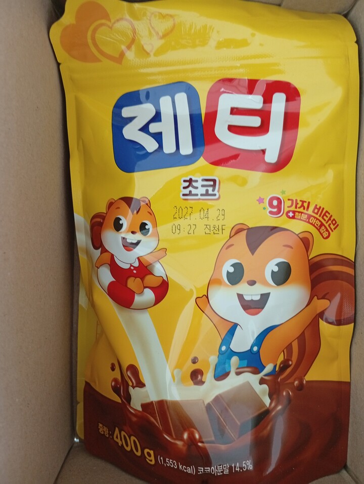 제티쵸코렛맛1/3슈거라이트리필400g 썸네일 2