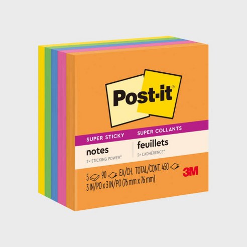 3M/포스트잇/76*76mm/하트모양/핑크 썸네일 3