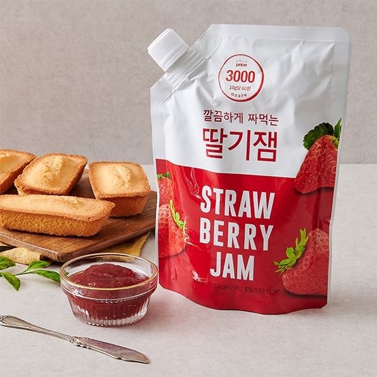 푸드웰 짜먹는 딸기잼 260g*5 (InBox) 썸네일 2