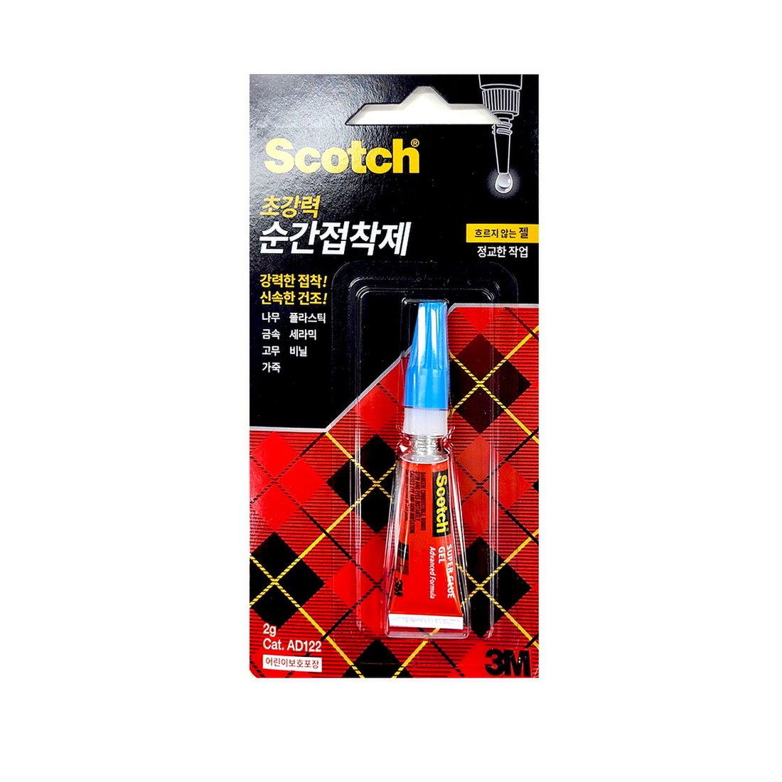 3M/순간접착제/젤형/2g/AD122 썸네일 2